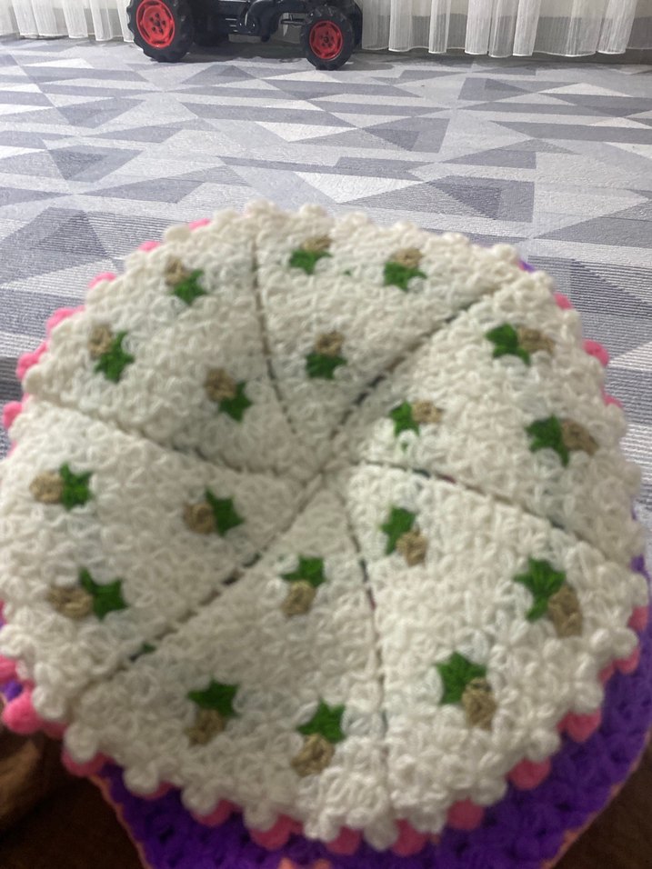 Renkli Örgü Banyo Süngeri Seti - Görsel 2