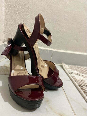38 Beden bordo Renk Bandaj bordo ayak