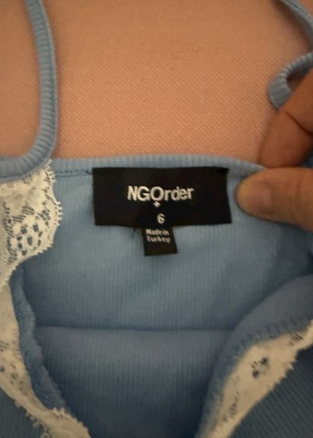 Dantelli Mavi Hamile ve Emzirme Geceliği - Görsel 2