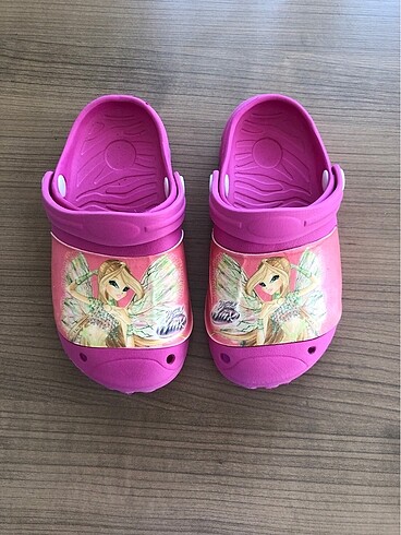 30 Beden pembe Renk Winx Club kız çocuk terlik