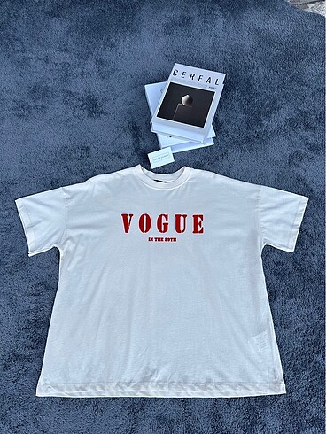 Vogue Vogue baskılı tişört