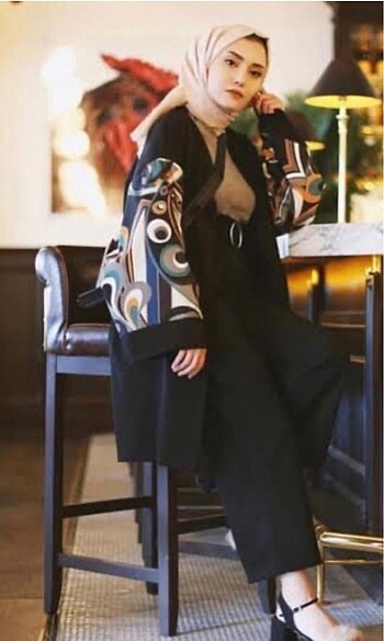 s Beden siyah Renk Kimono