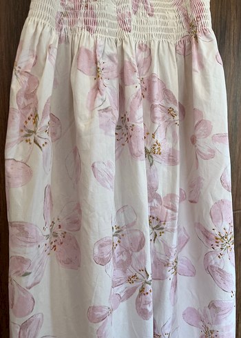 38 Beden pembe Renk H&M çiçekli midi elbise