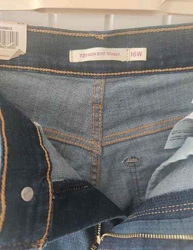 31 Beden Levis Orjinal 721 Slim Skinny pantolon
