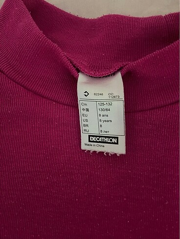 Decathlon Decatlon 8 yaş termal üst