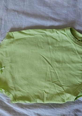 Kız Çocuk Dantel Detaylı Yeşil Atlet - Görsel 2