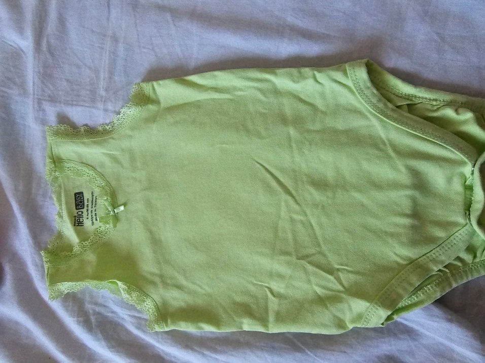 Kız Çocuk Dantel Detaylı Yeşil Atlet - Görsel 3