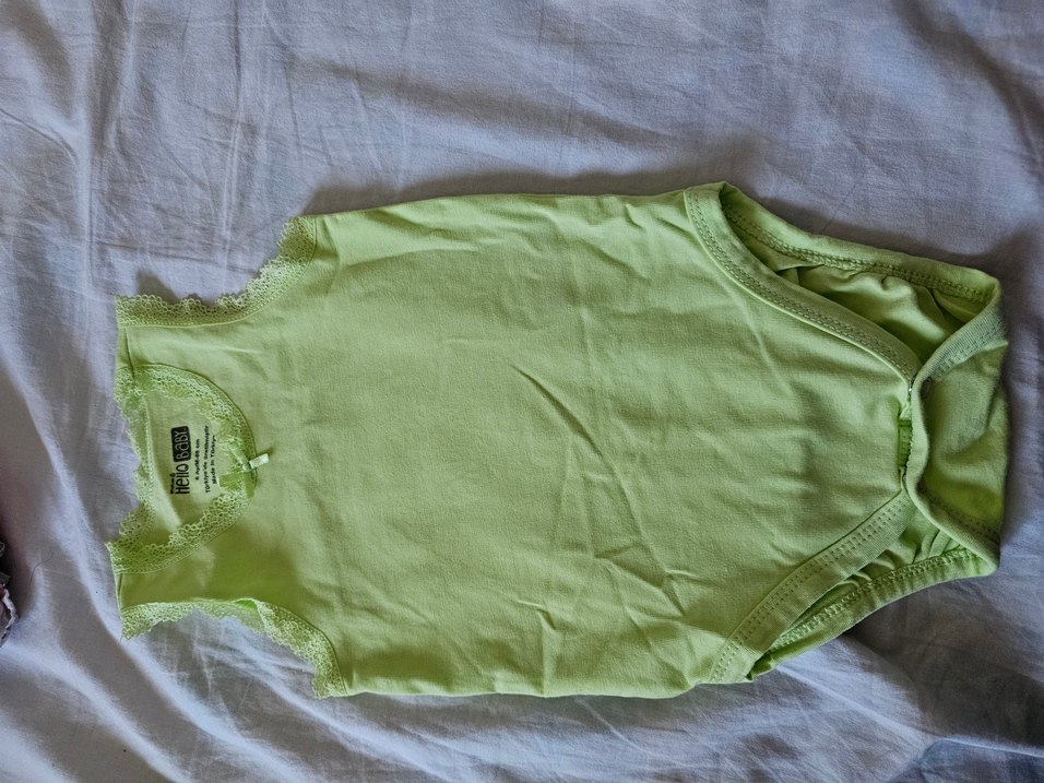 Kız Çocuk Dantel Detaylı Yeşil Atlet - Görsel 2