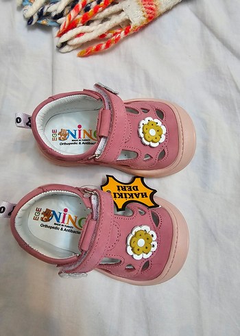 Kız Bebek Pembe Hakiki Deri İlk Adım Ayakkabısı - Görsel 6