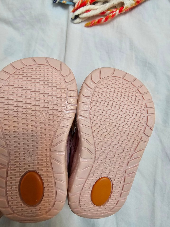 Kız Bebek Pembe Hakiki Deri İlk Adım Ayakkabısı - Görsel 3