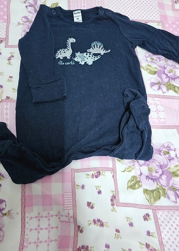 Uzun Kollu Lacivert Bebek Tulum - Görsel 2