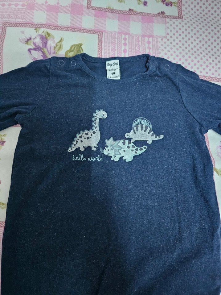 Uzun Kollu Lacivert Bebek Tulum - Görsel 3