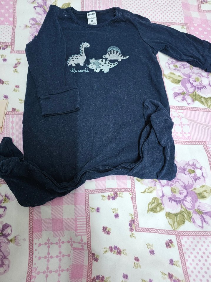 Uzun Kollu Lacivert Bebek Tulum - Görsel 2