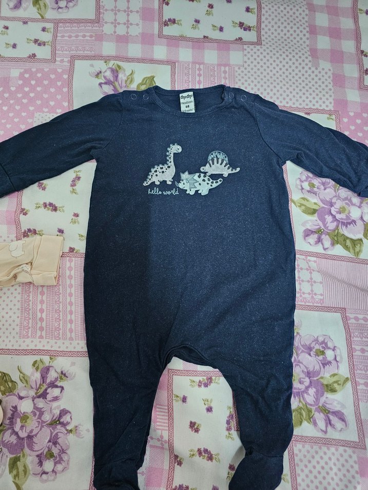 Uzun Kollu Lacivert Bebek Tulum - Görsel 4