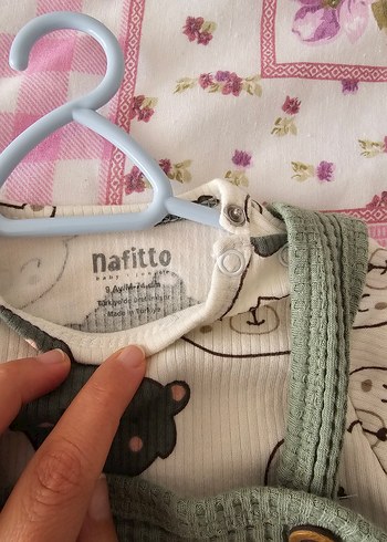 Çocuk Gri Örgü Salopet - Görsel 4