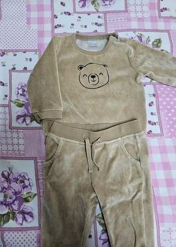 Kahverengi Ayıcık Desenli Bebek Takımı - Görsel 2