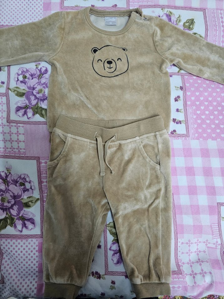 Kahverengi Ayıcık Desenli Bebek Takımı - Görsel 3