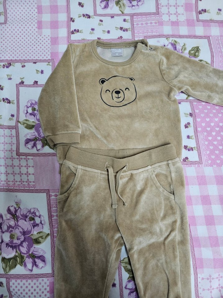 Kahverengi Ayıcık Desenli Bebek Takımı - Görsel 2