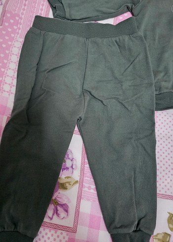 Gri Erkek Bebek Düğmeli Sweatshirt - Görsel 3