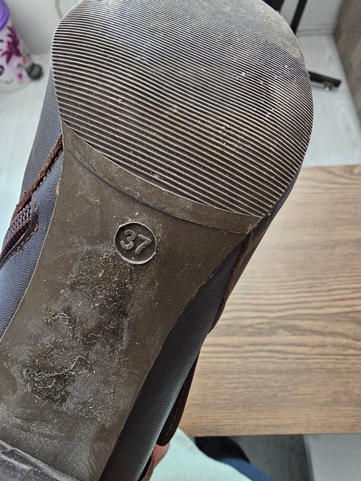 Kahverengi Süet Tokalı Yüksek Topuklu Bot - Görsel 3