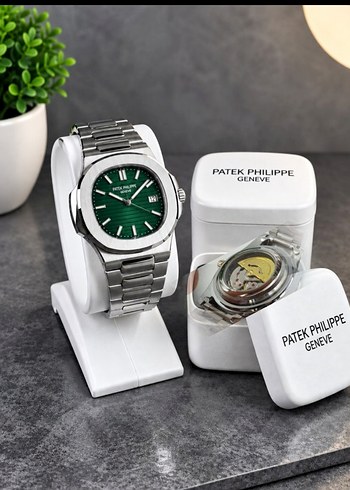 Philippe Model Patek Philippe Yesil Kadranli Celik Saat