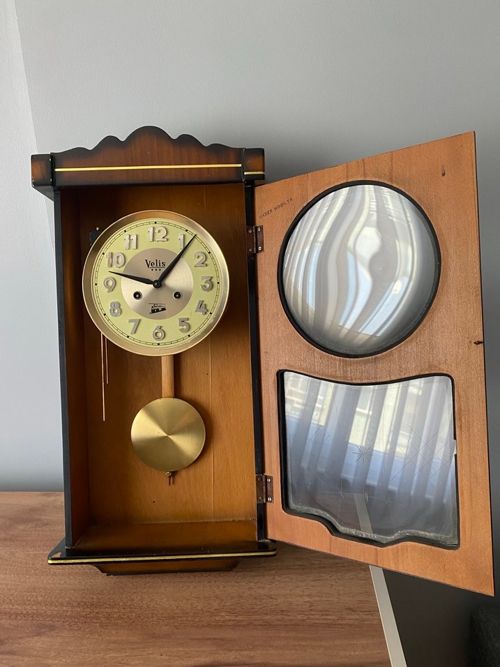 Antika Ahşap Duvar Saati Velis - Görsel 2