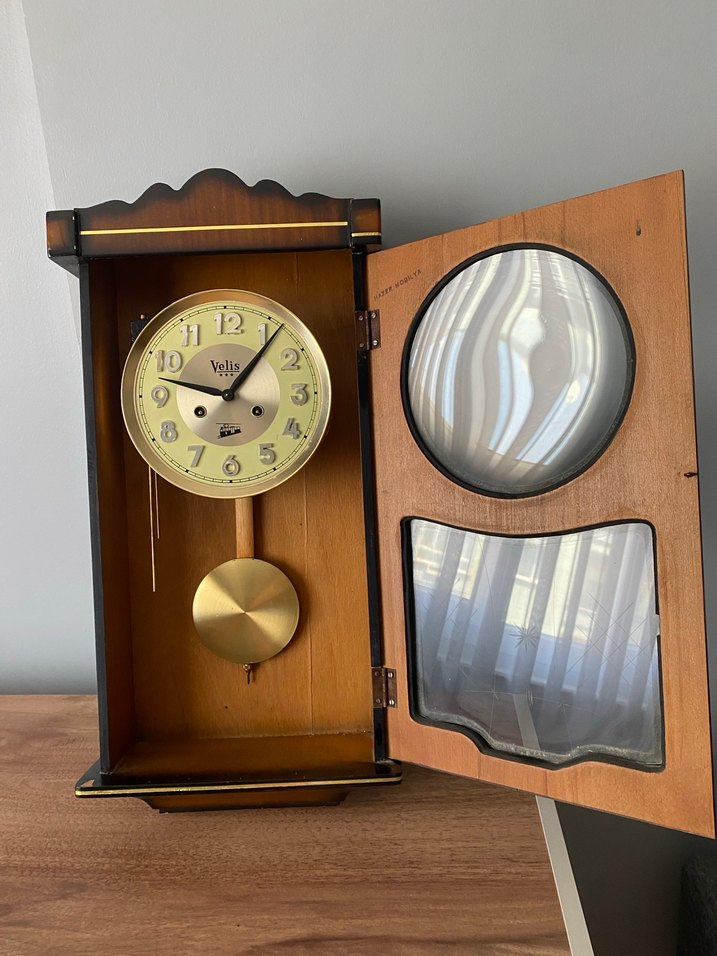 Antika Ahşap Duvar Saati Velis - Görsel 3