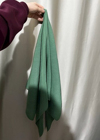 Kadın Yeşil Piliseli Sargı Etek - Görsel 2