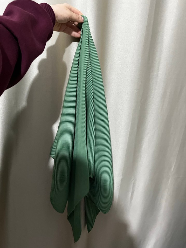 Kadın Yeşil Piliseli Sargı Etek - Görsel 2