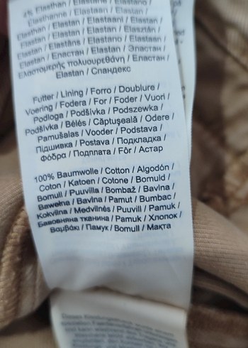 Bej Kadın Kot Ceket, Kemerli, Rahat Kesim - Görsel 7