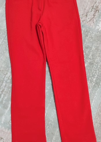 6_7 yaş koton kumaş kız pantolon - Görsel 3