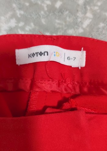 6_7 yaş koton kumaş kız pantolon - Görsel 5
