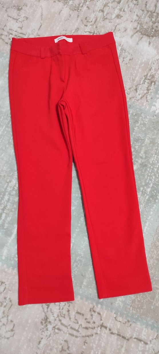 6_7 yaş koton kumaş kız pantolon - Görsel 3