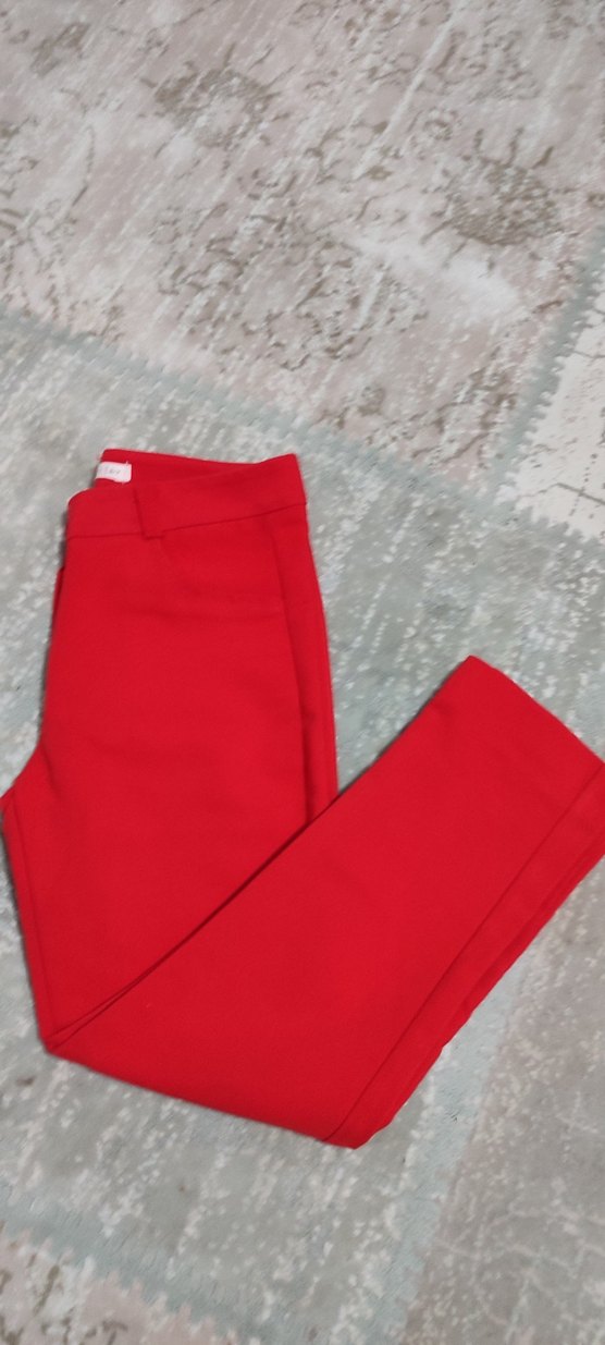 6_7 yaş koton kumaş kız pantolon - Görsel 2