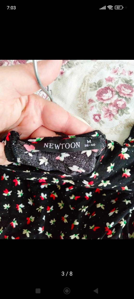 siyah kemerli cepli viskon elbise 38 _40 beden arası - Görsel 4