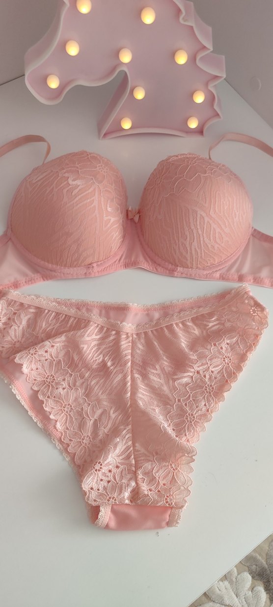 Pembe Bohem Sütyen Takımı 85B  sıfır ürün etiketi yok - Görsel 2