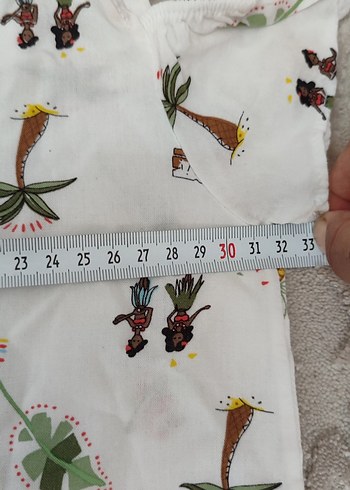 pamuklu şort gömlek takım çok iyi durumda - Görsel 5