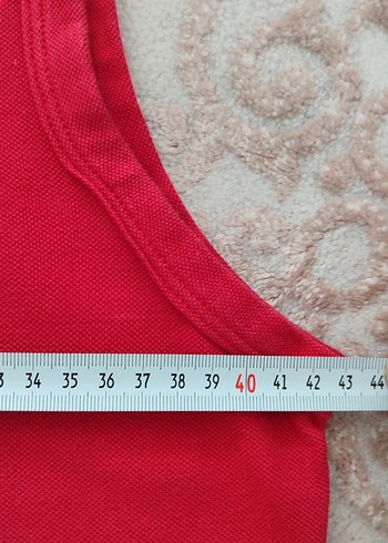 Kırmızı Lacoste  Düz Spor Kolsuz Kadın Elbise orjinal değildie - Görsel 6