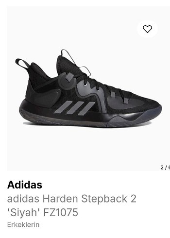 Adidas Harden Stepback 2 Siyah Basketbol Ayakkabısı