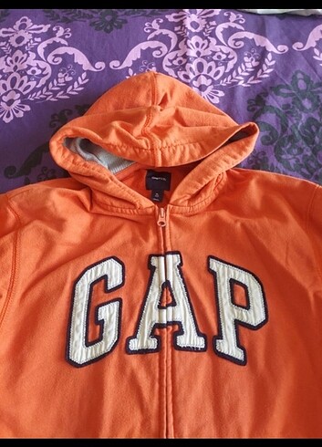 Gap Gap kids kapüşonlu fermuarlı sweatshirt 