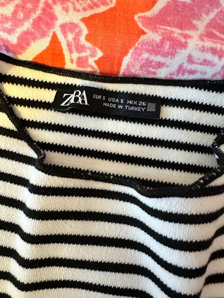 Çizgili Desenli Mini Kolsuz Elbise - Görsel 3