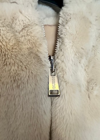 Bej Guess Çift Taraflı Kürk - Görsel 2