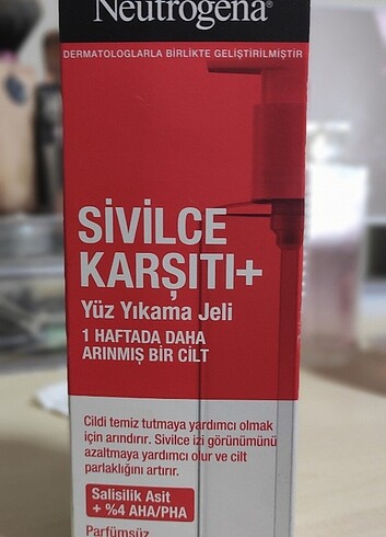 Neutrogena yüz temizleme Jeli 