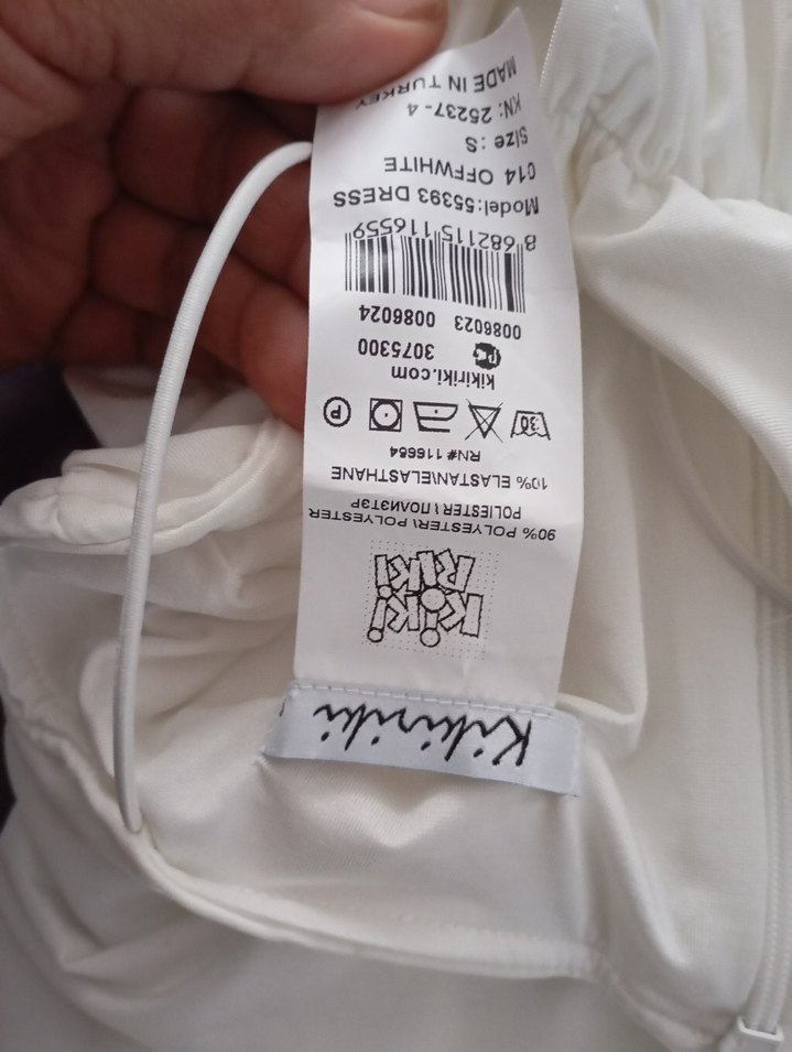 Beyaz Drapeli Midi Abiye Elbise - Görsel 3