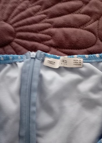 Mavi Puantiyeli Mini Elbise - Görsel 2