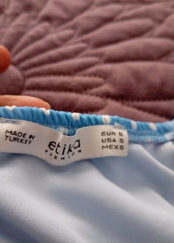 Mavi Puantiyeli Mini Elbise - Görsel 3