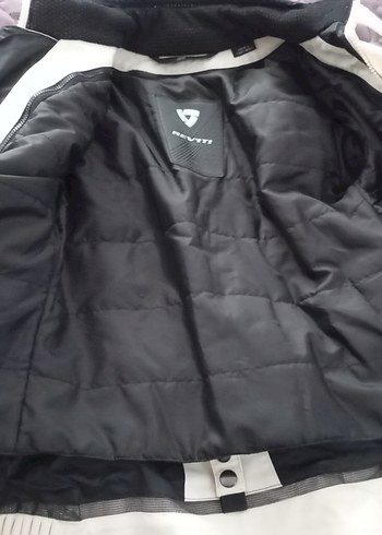 Beyaz Pembe Detaylı Kadın Biker Ceket - Görsel 2