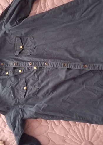 Erkek Çocuk Düğmeli Mavi Gömlek - Görsel 2