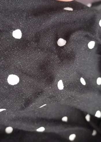 Puantiyeli Siyah Mini Etek - Görsel 4