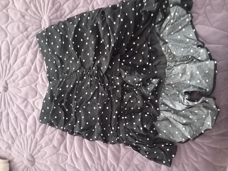 Puantiyeli Siyah Mini Etek - Görsel 2